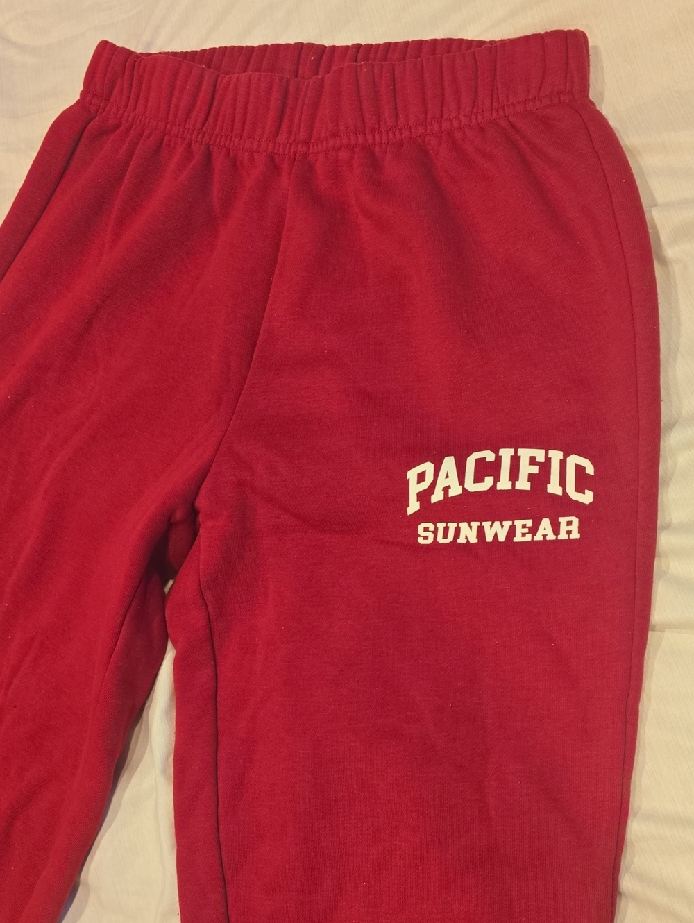 Pacific Sunwear Kids Crimson Red Jogger Sweatpants